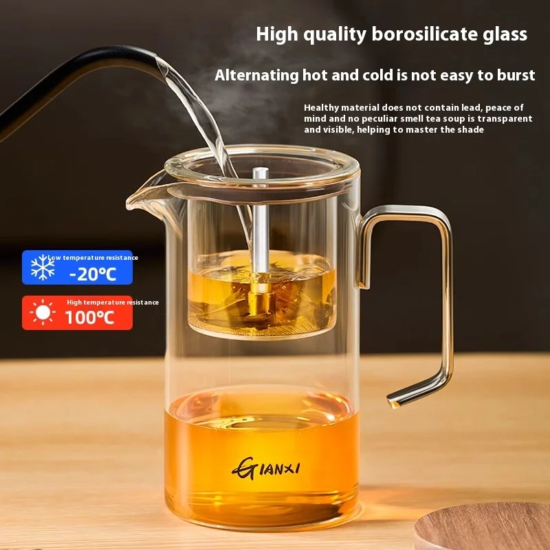 500ML Transparent Glass Cups Home And Kitchen Drinkware Tea Cup Portable Stainless Steel Handle Coffee Mug Glassware - Image 4
