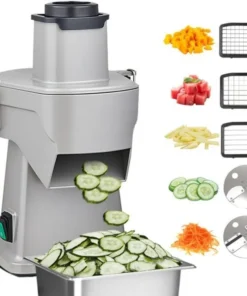4-In-1 Electric Vegetable Chopper, 200W Vegetable Slicer Food Processor, Veggie Food Cutter With Slicing Shredding Dicing