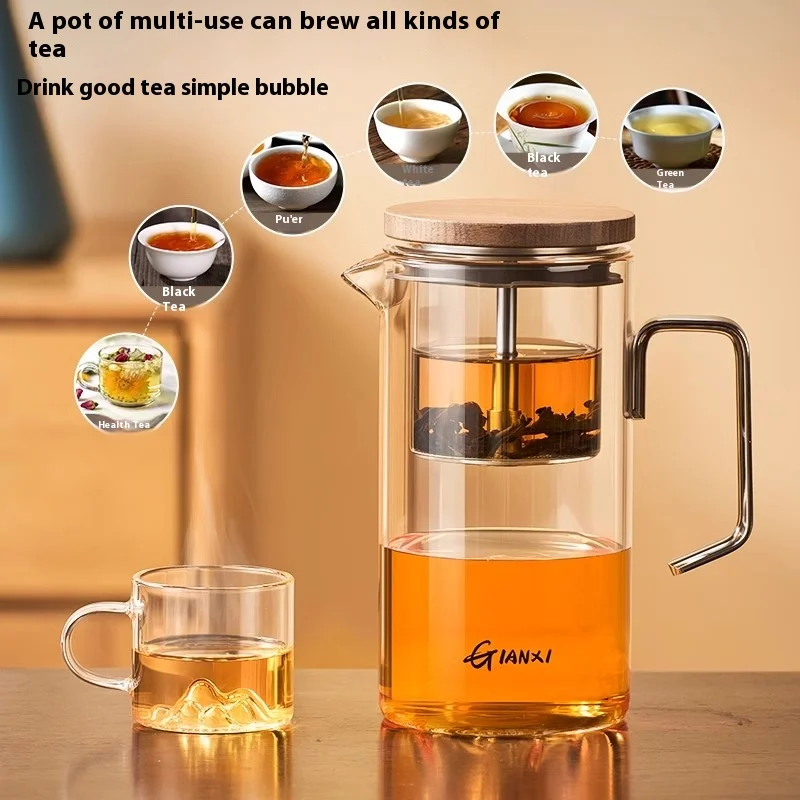 500ML Transparent Glass Cups Home And Kitchen Drinkware Tea Cup Portable Stainless Steel Handle Coffee Mug Glassware - Image 5