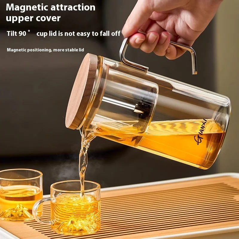 500ML Transparent Glass Cups Home And Kitchen Drinkware Tea Cup Portable Stainless Steel Handle Coffee Mug Glassware - Image 6